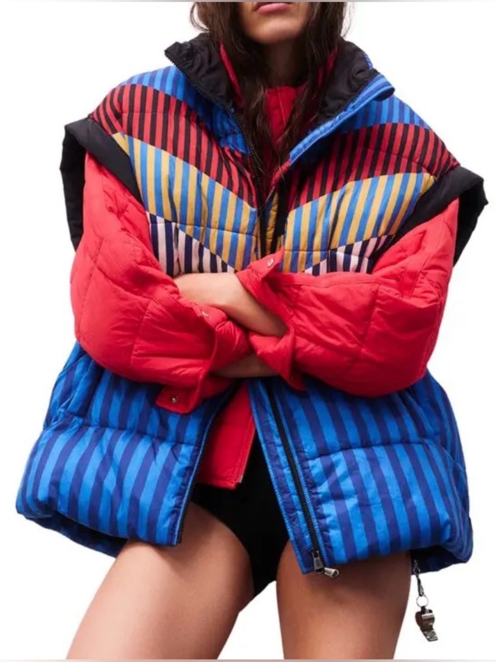 Free People Movement In a Bubble Printed Puffer Vest